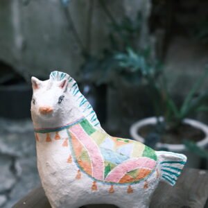 Paper mâché White Horse